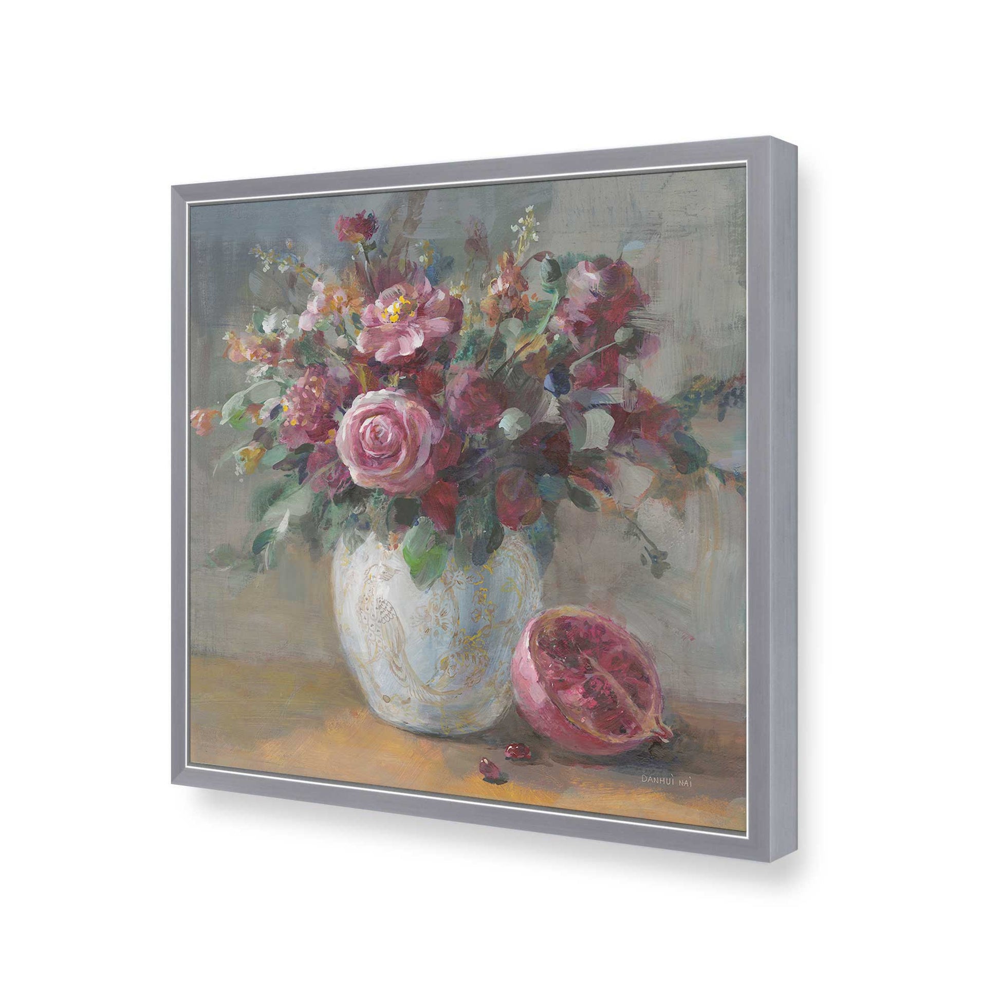 [Color:Polished Chrome], Picture of art in a Polished Chrome frame of the corner