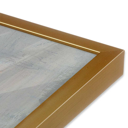 [Color:Polished Gold], Picture of art in a Polished Gold frame at an angle