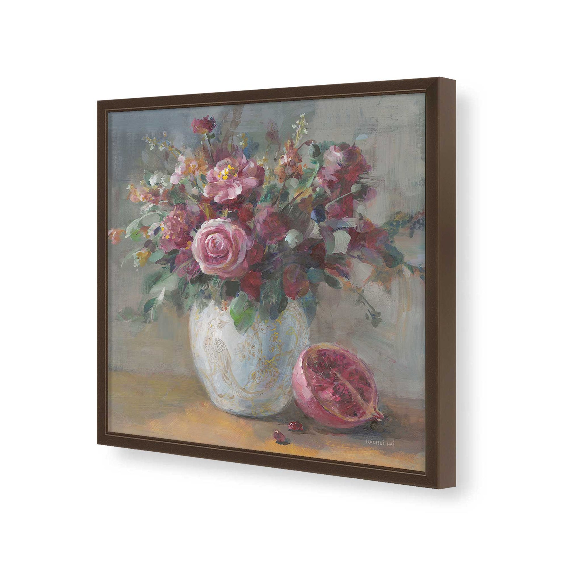 [Color:Espresso], Picture of art in a Espresso frame of the corner