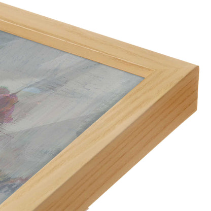 [Color:American Maple], Picture of art in a American Maple frame at an angle