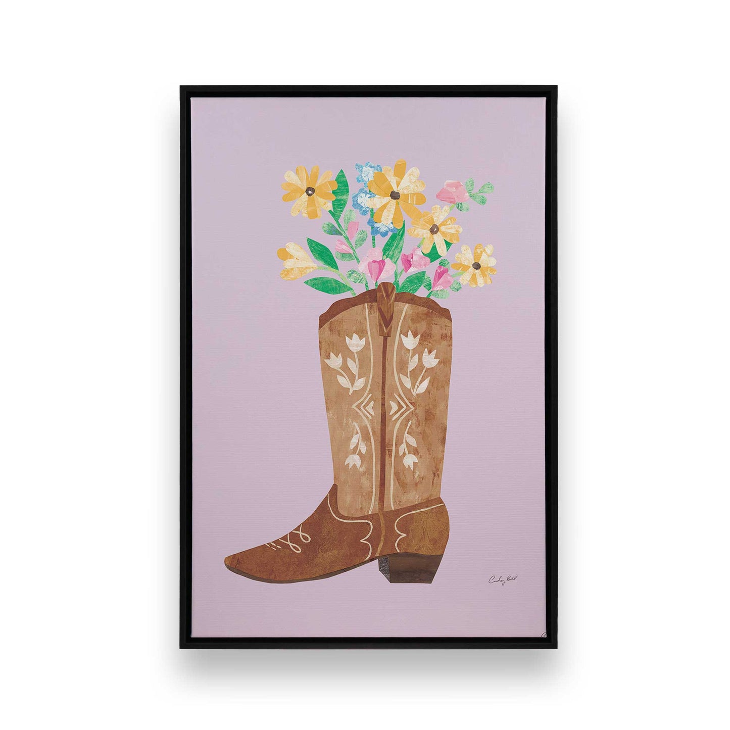 [Color:Satin Black], Picture of art in a Satin Black frame