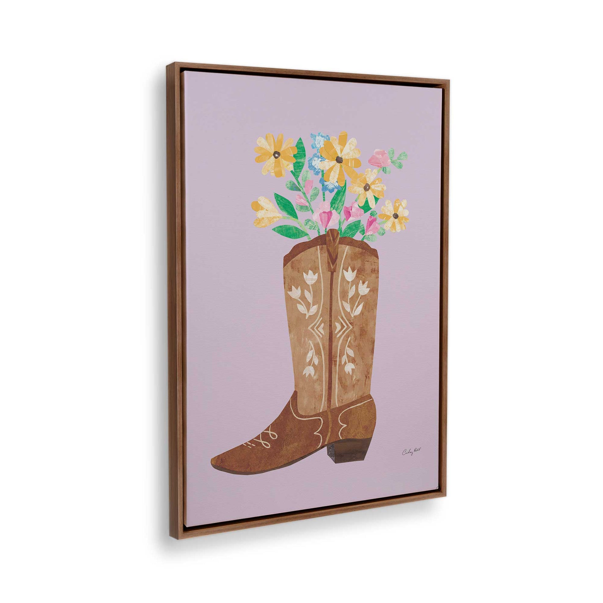 [Color:Walnut], Picture of the corner of the art