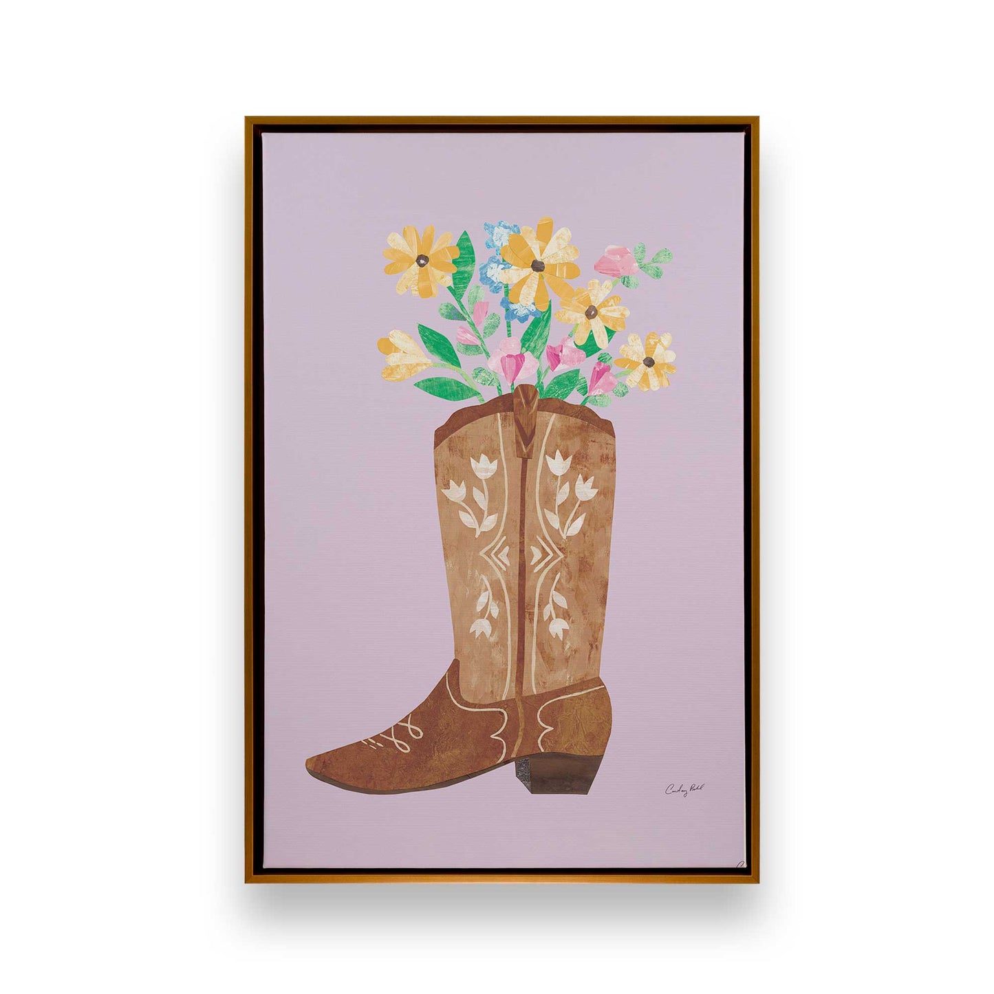 [Color:Polished Gold], Picture of art in a Polished Gold frame