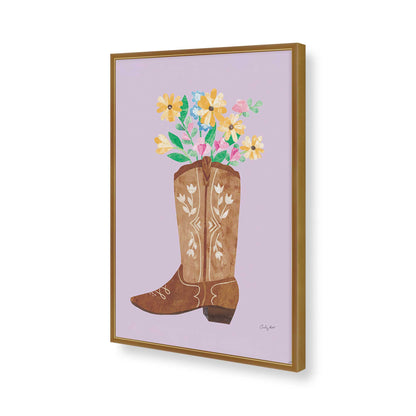 [Color:Polished Gold], Picture of art in a Polished Gold frame of the corner