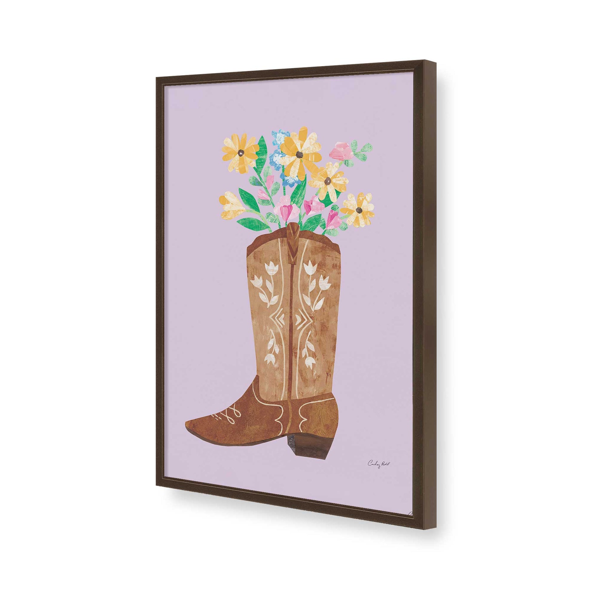 [Color:Belvinder Brown], Picture of art in a Belvinder Brown frame of the corner