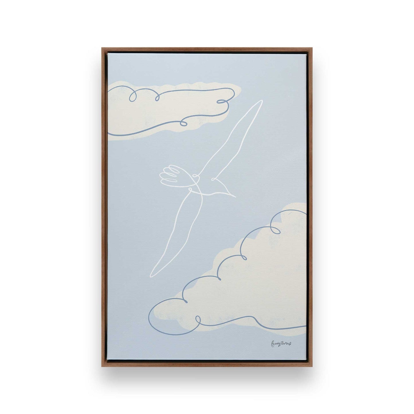 [Color:Walnut], Picture of art in a Walnut frame