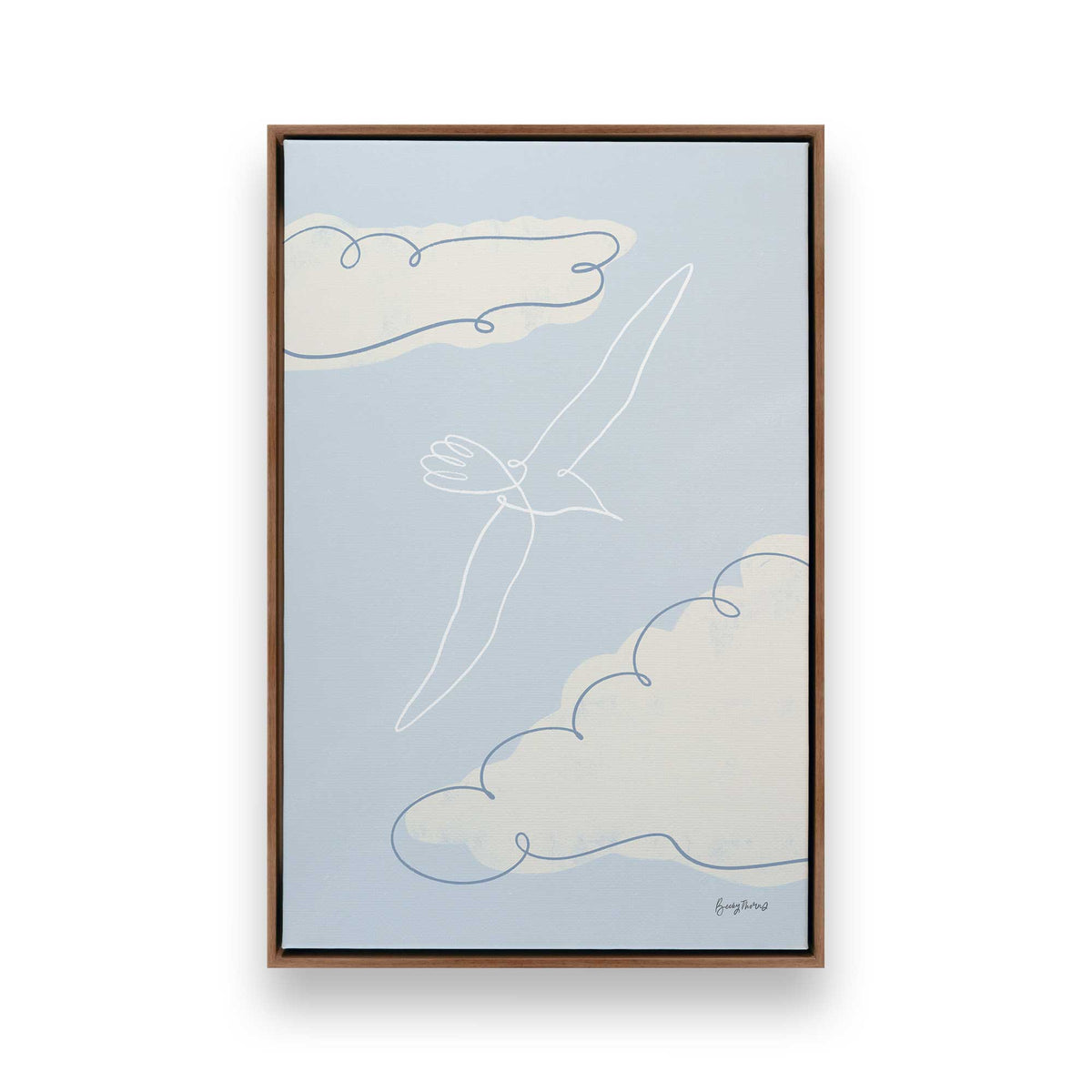 [Color:Walnut], Picture of art in a Walnut frame