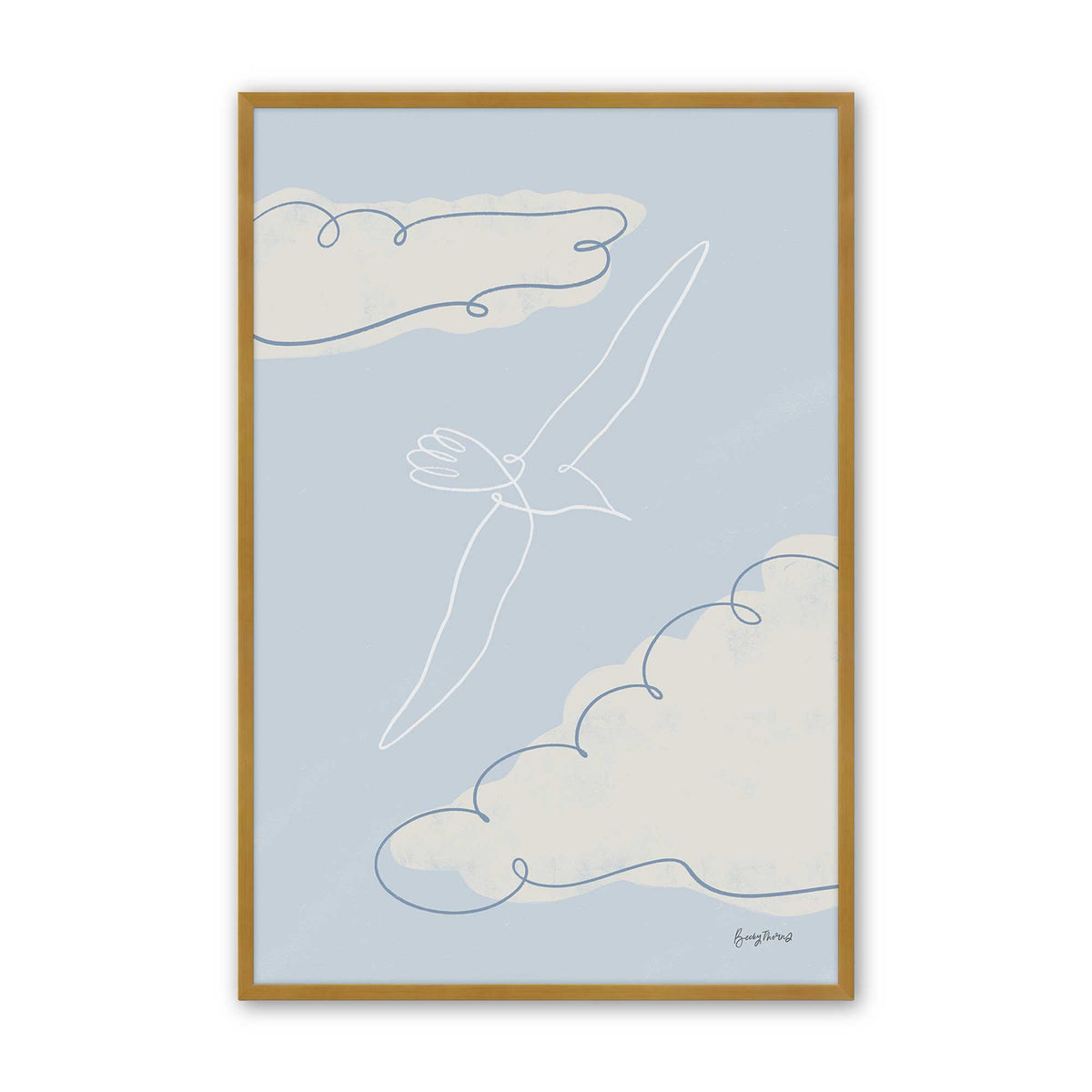 [Color:Polished Gold], Picture of art in a Polished Gold frame
