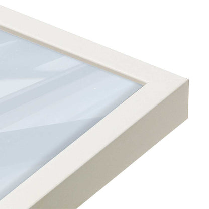 [Color:Opaque White], Picture of art in a Opaque White frame at an angle