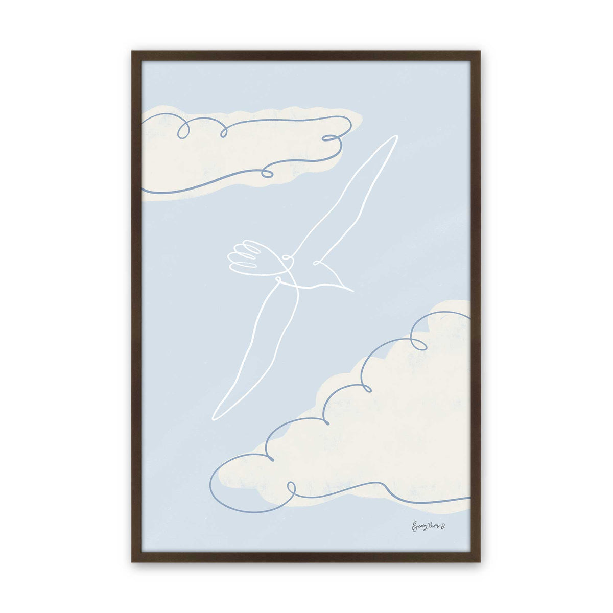 [Color:Belvinder Brown], Picture of art in a Belvinder Brown frame