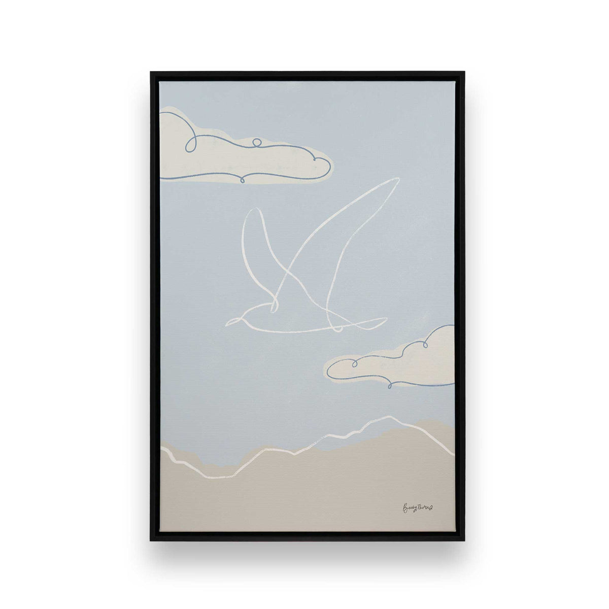 [Color:Satin Black], Picture of art in a Satin Black frame