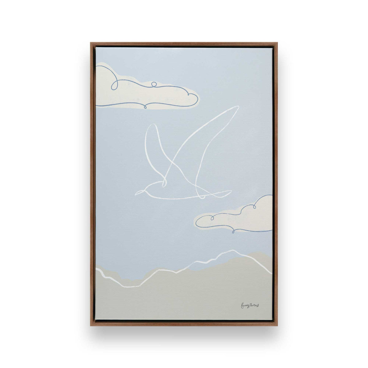[Color:Walnut], Picture of art in a Walnut frame