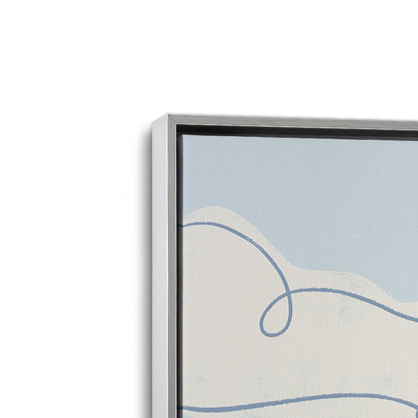 [Color:Polished Chrome], Picture of art in a Polished Chrome frame at an angle