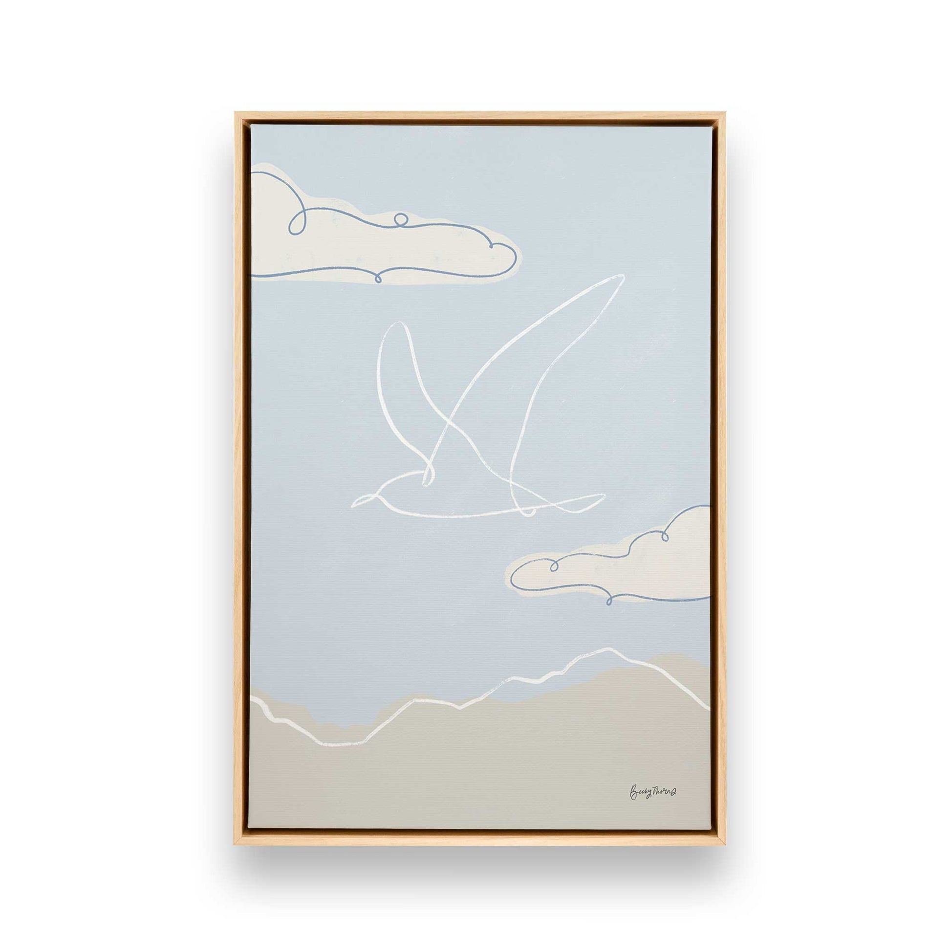 [Color:American Maple], Picture of art in a American Maple frame
