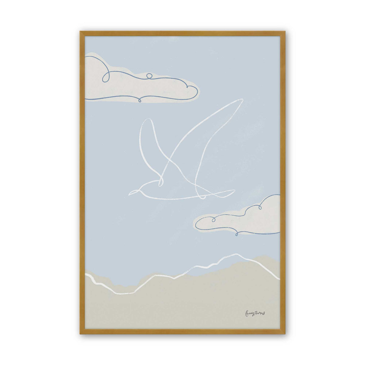 [Color:Polished Gold], Picture of art in a Polished Gold frame