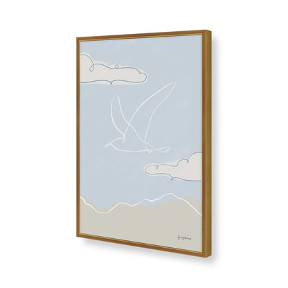 [Color:Polished Gold], Picture of art in a Polished Gold frame of the corner