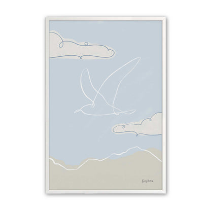 [Color:Opaque White], Picture of art in an Opaque White frame