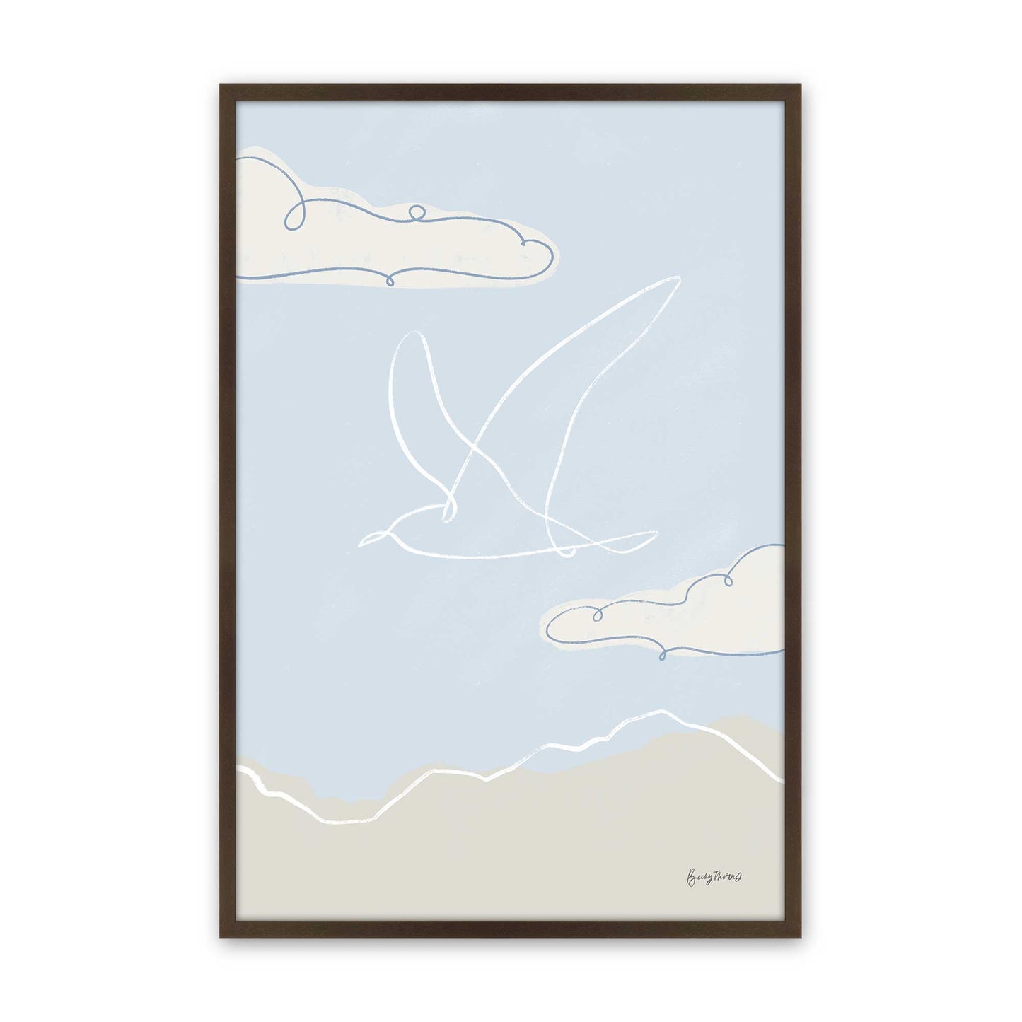 [Color:Belvinder Brown], Picture of art in a Belvinder Brown frame