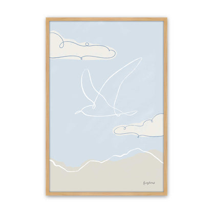 [Color:American Maple], Picture of art in an American Maple frame