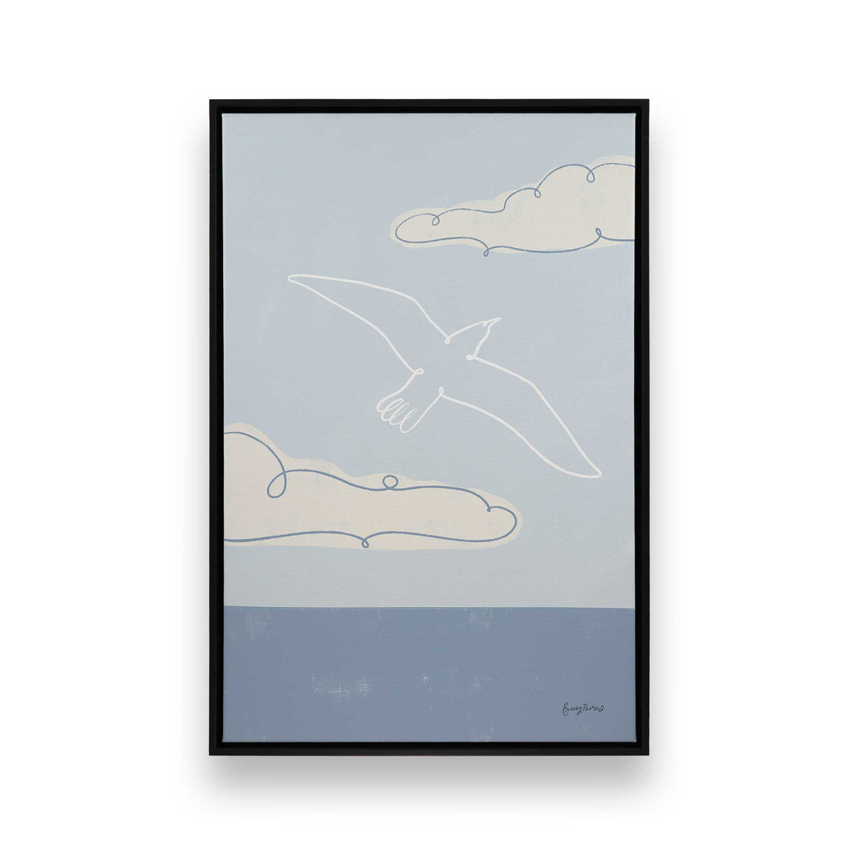 Chill Seagulls Set of 4 Canvas Prints