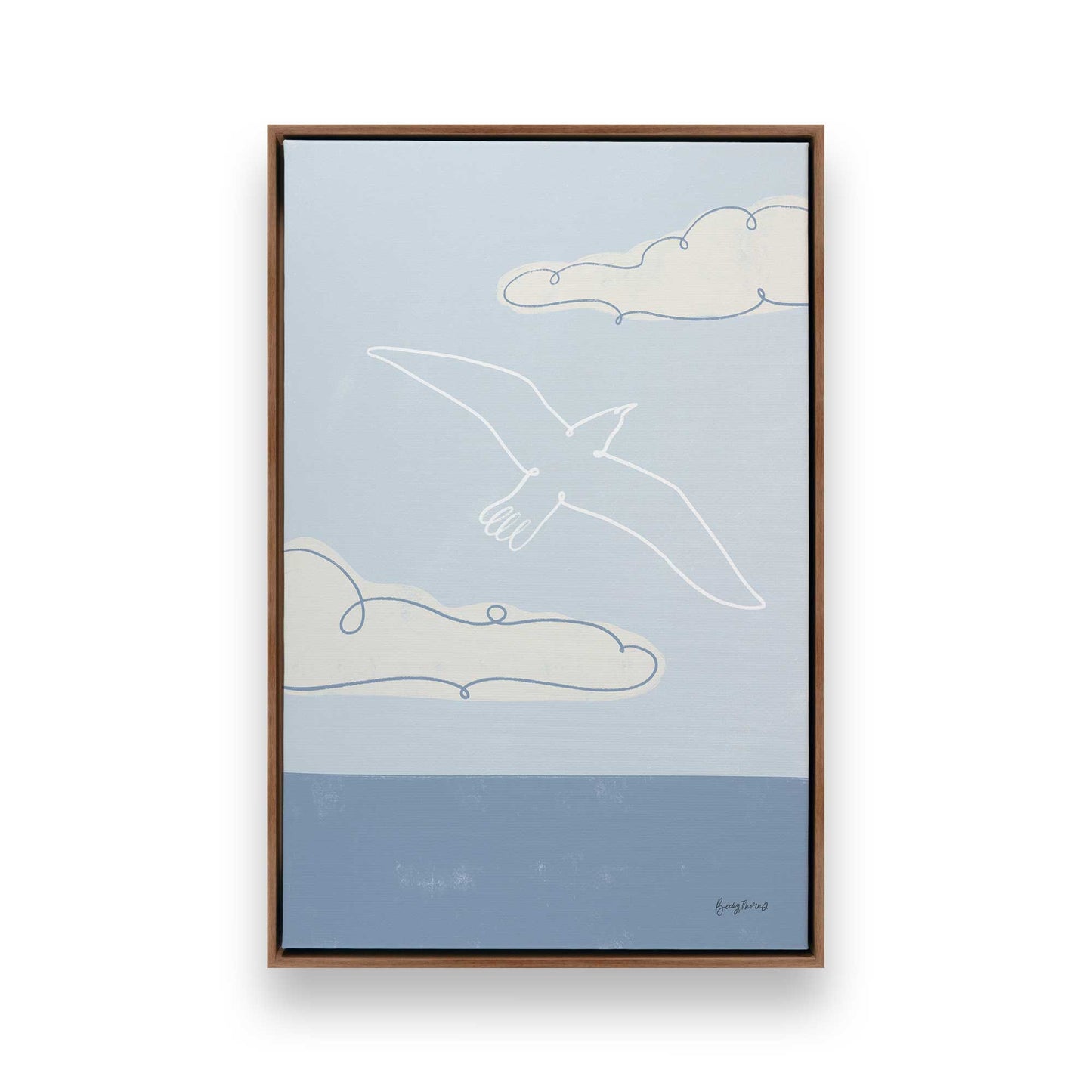[Color:Walnut], Picture of art in a Walnut frame