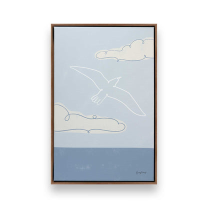 Chill Seagulls Set of 4 Canvas Prints