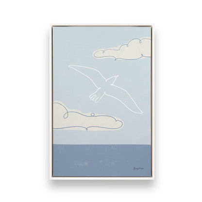 Chill Seagulls Set of 4 Canvas Prints