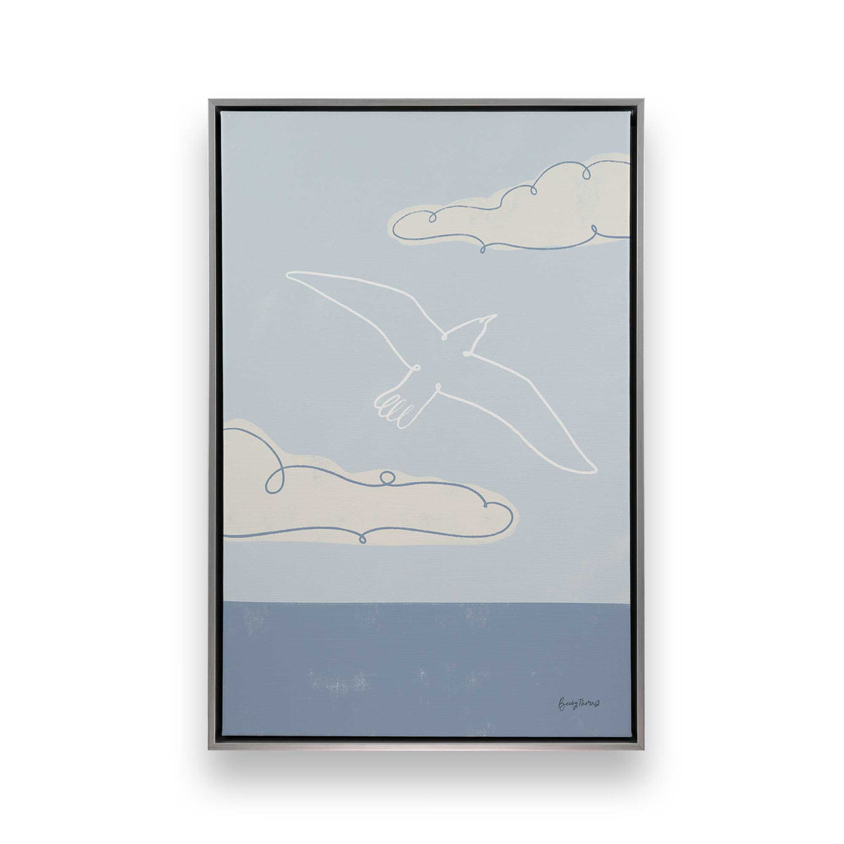 Chill Seagulls Set of 4 Canvas Prints