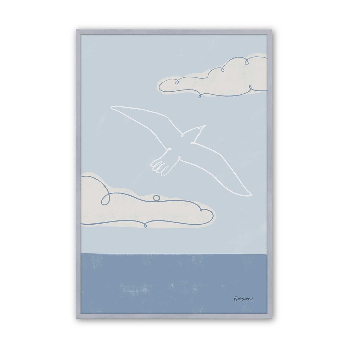 Chill Seagulls Set of 4 Art Prints