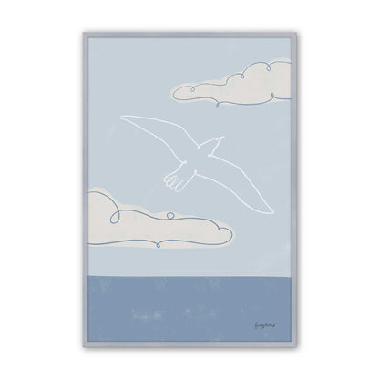 Chill Seagulls Set of 4 Art Prints