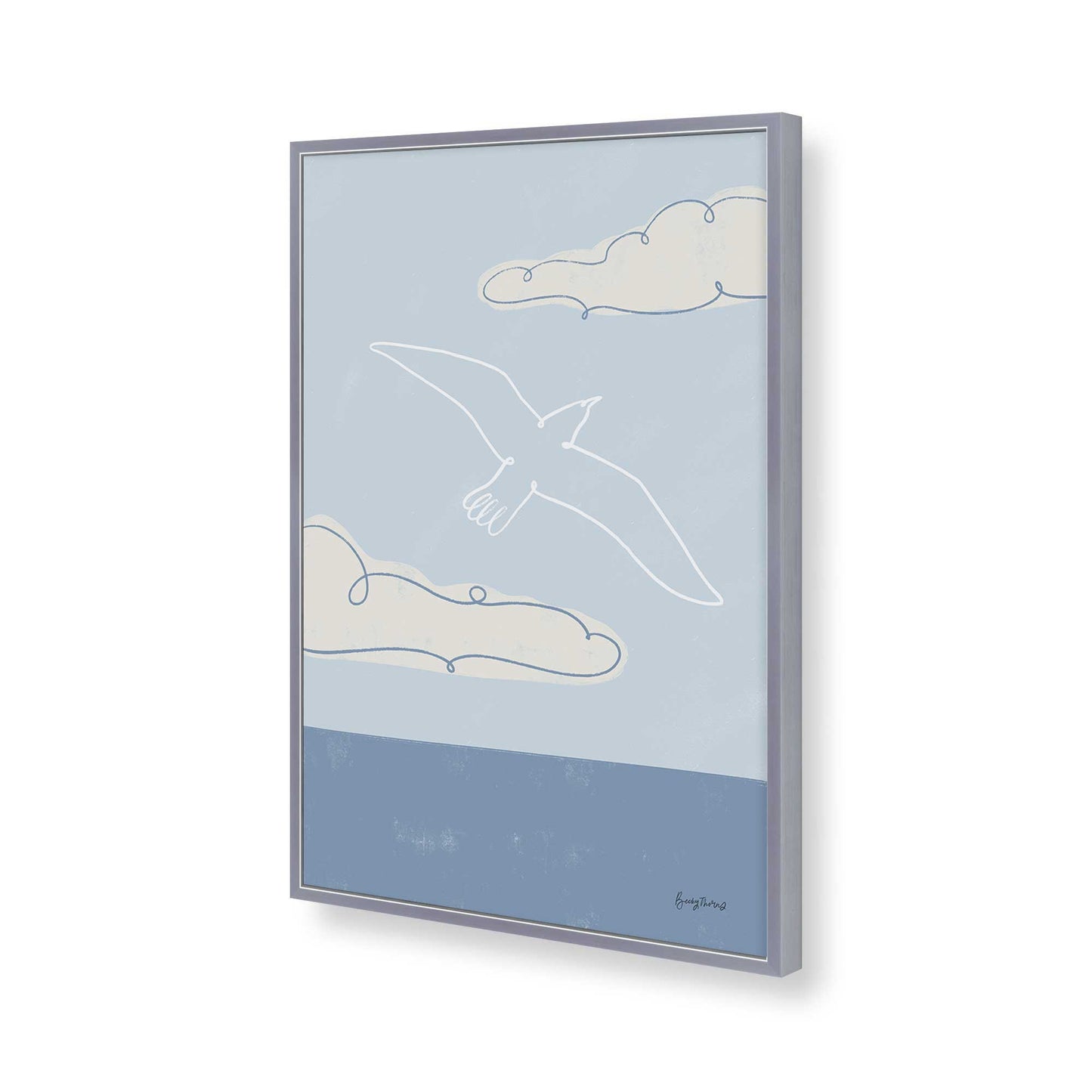 [Color:Polished Chrome], Picture of art in a Polished Chrome frame of the corner