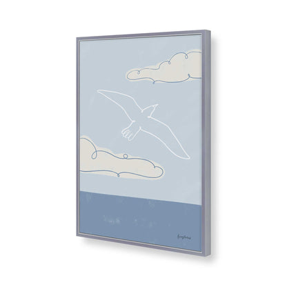 [Color:Polished Chrome], Picture of art in a Polished Chrome frame of the corner