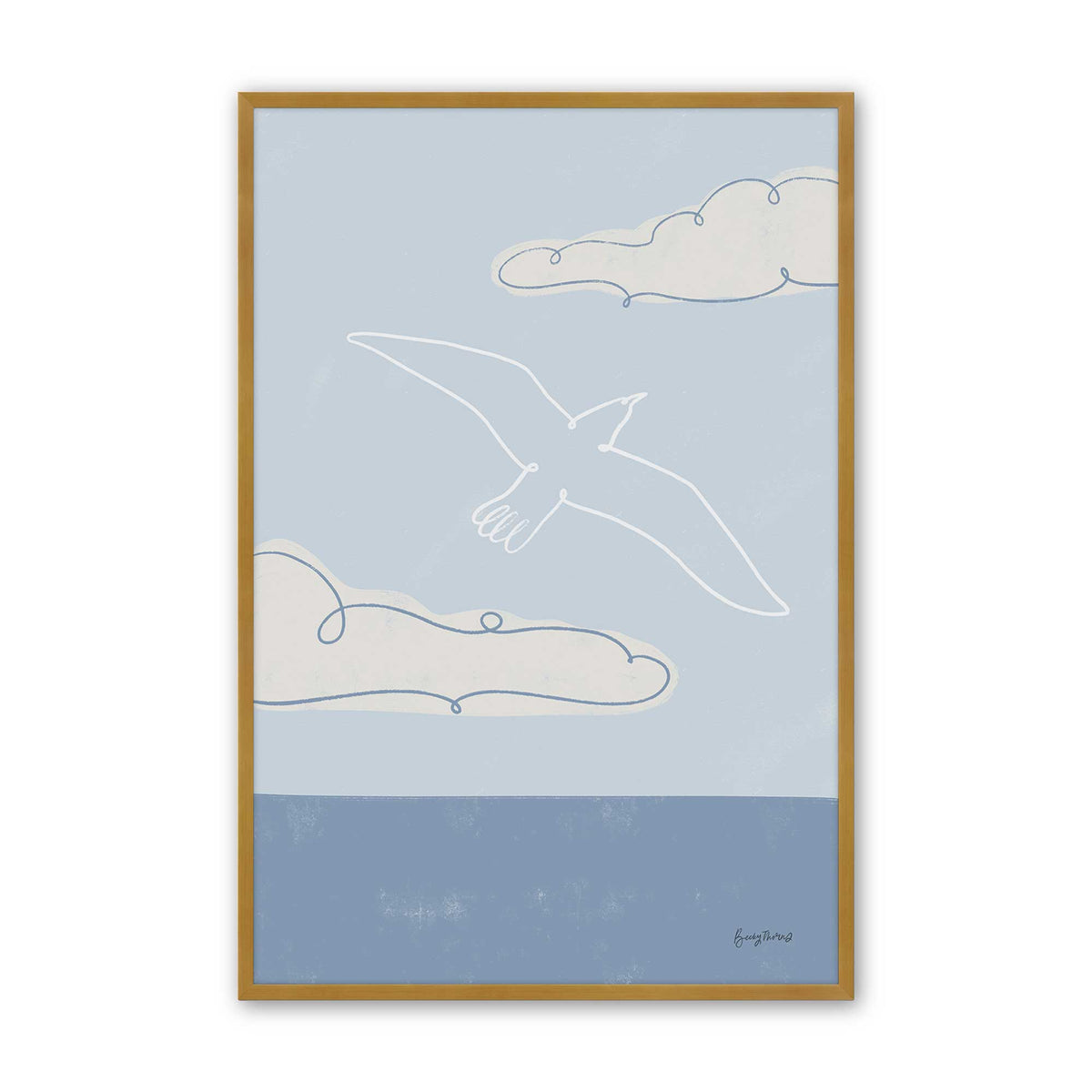 Chill Seagulls Set of 4 Art Prints