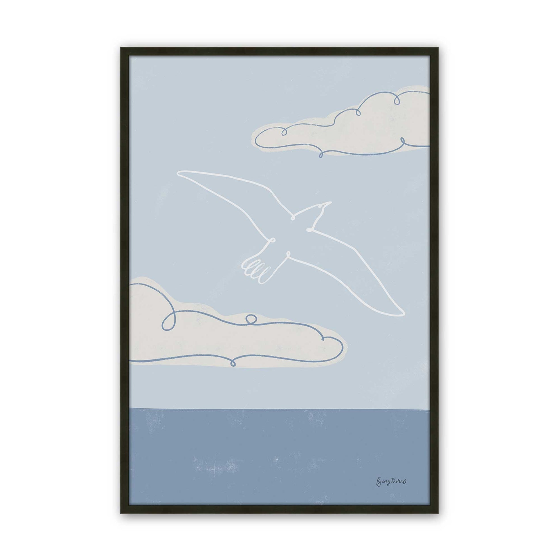 [Color:Satin Black], Picture of art in a Satin Black frame