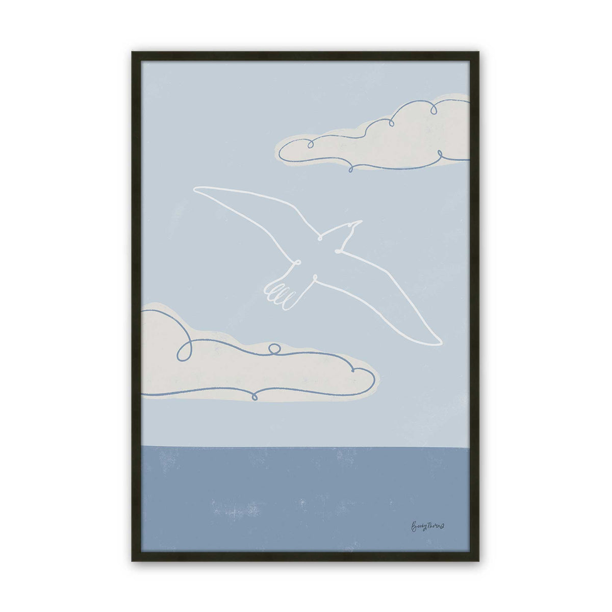 Chill Seagulls Set of 4 Art Prints
