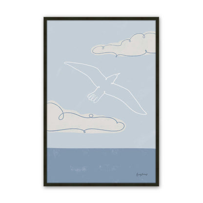 Chill Seagulls Set of 4 Art Prints