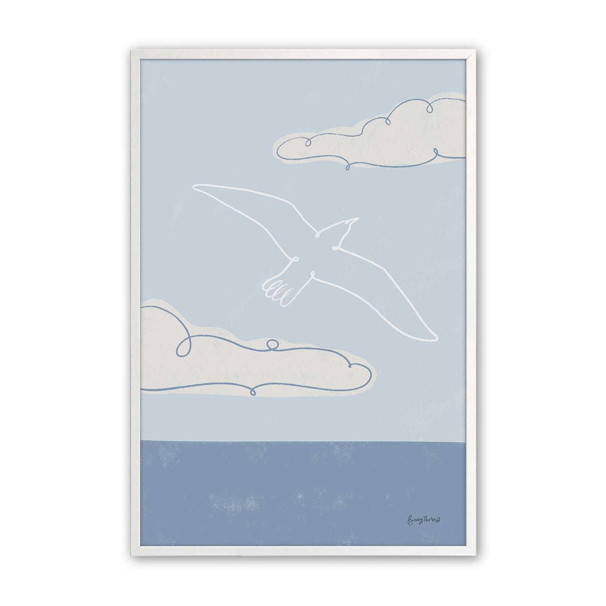 Chill Seagulls Set of 4 Art Prints