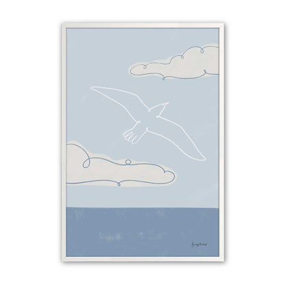 Chill Seagulls Set of 4 Art Prints
