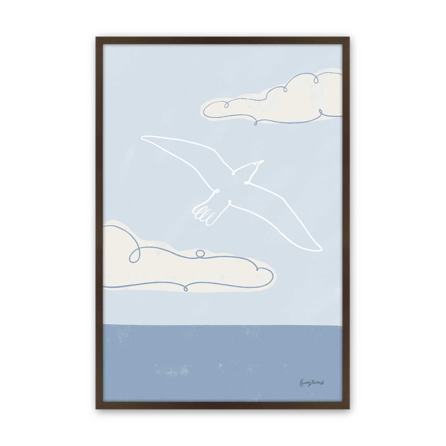 [Color:Belvinder Brown], Picture of art in a Belvinder Brown frame