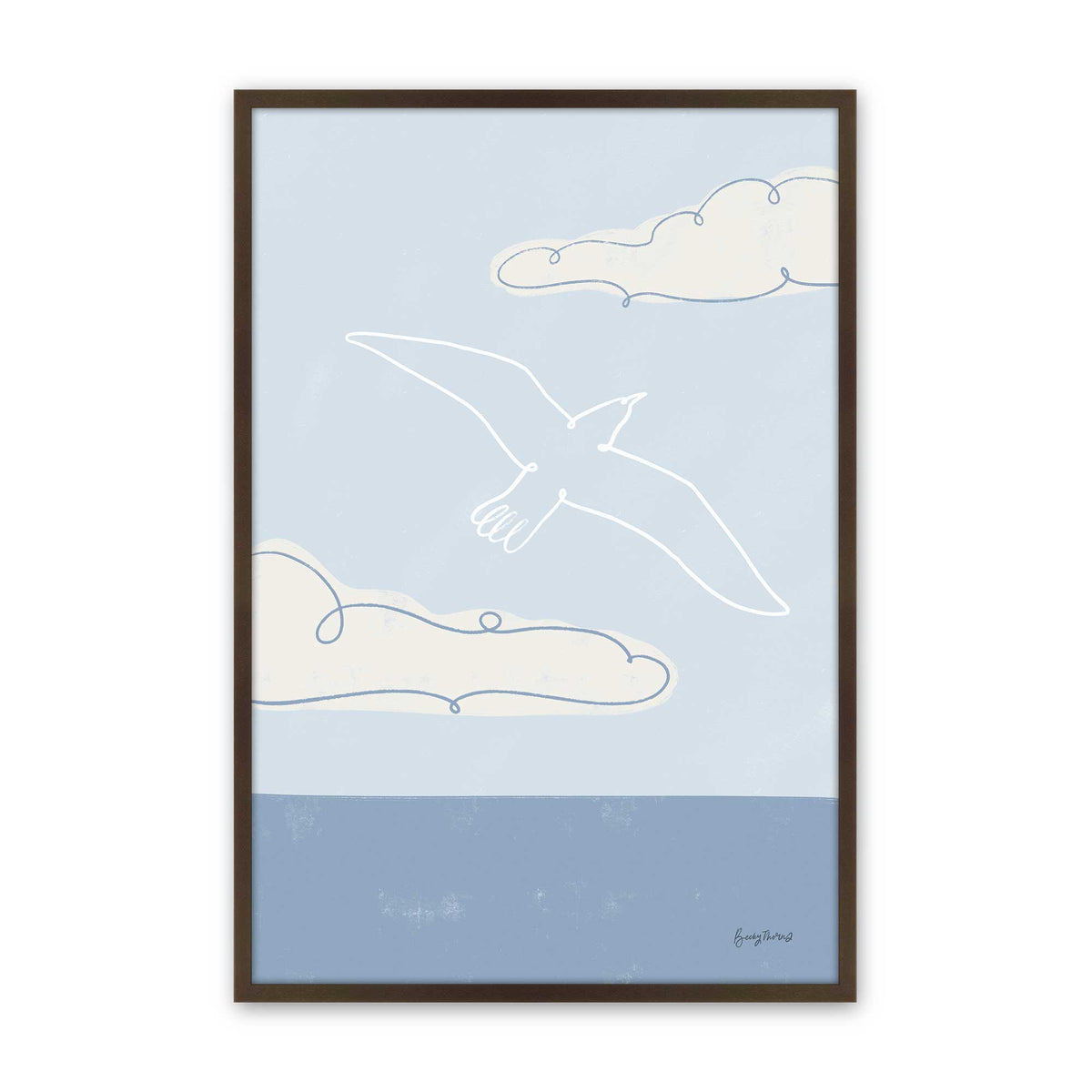 Chill Seagulls Set of 4 Art Prints