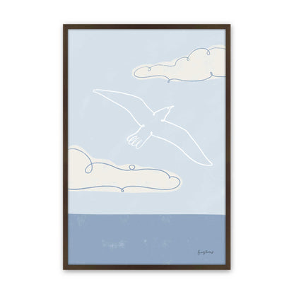 Chill Seagulls Set of 4 Art Prints