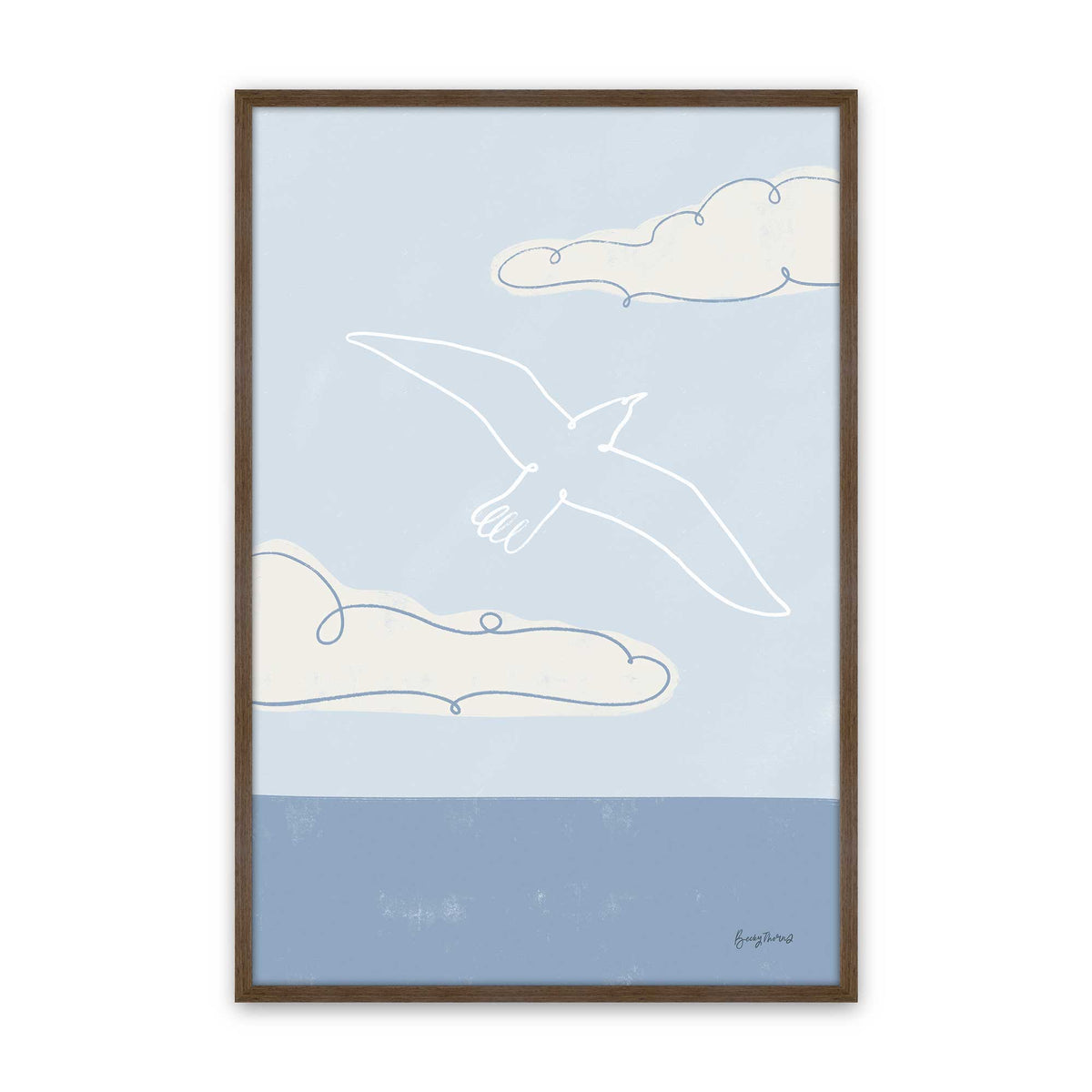 Chill Seagulls Set of 4 Art Prints