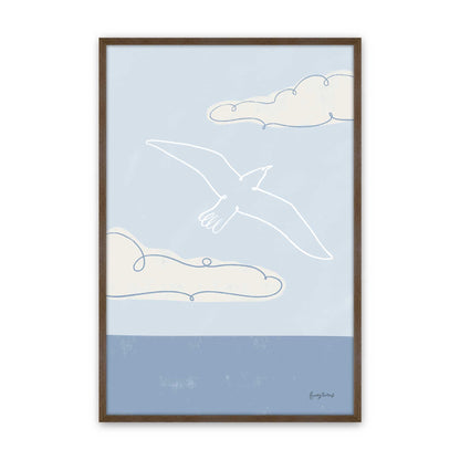 Chill Seagulls Set of 4 Art Prints