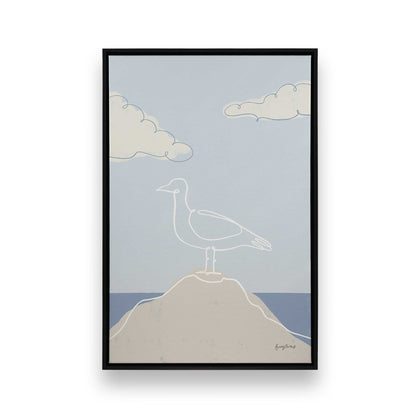 [Color:Satin Black], Picture of art in a Satin Black frame