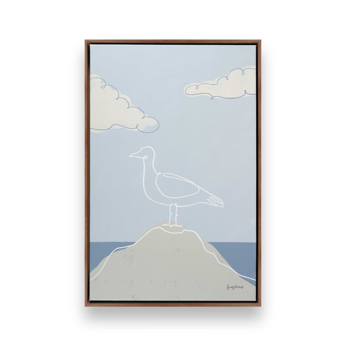 [Color:Walnut], Picture of art in a Walnut frame