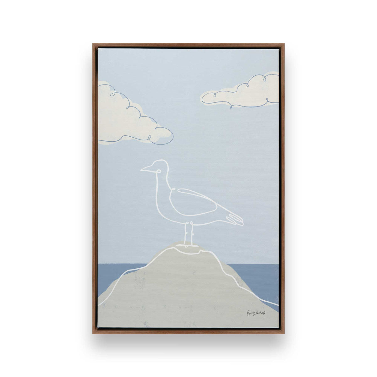 Chill Seagulls Set of 4 Canvas Prints