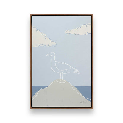 Chill Seagulls Set of 4 Canvas Prints
