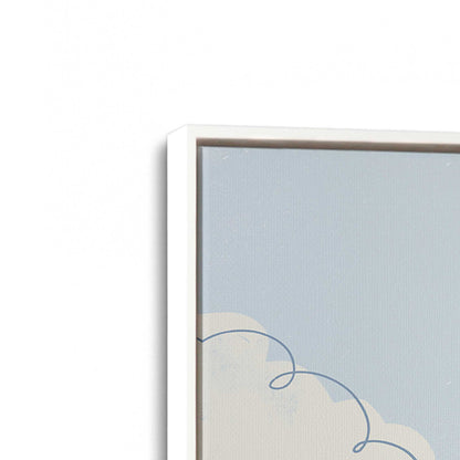 [Color:Opaque White], Picture of art in a White frame at an angle