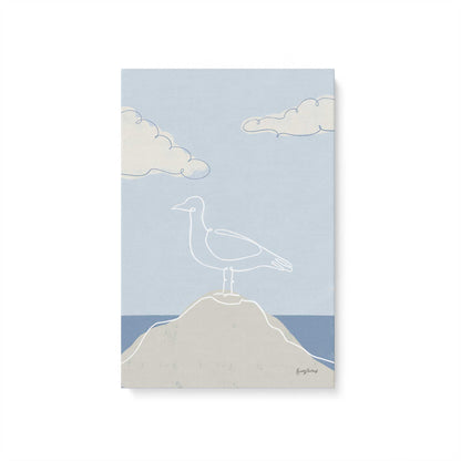 Chill Seagulls Set of 4 Canvas Prints