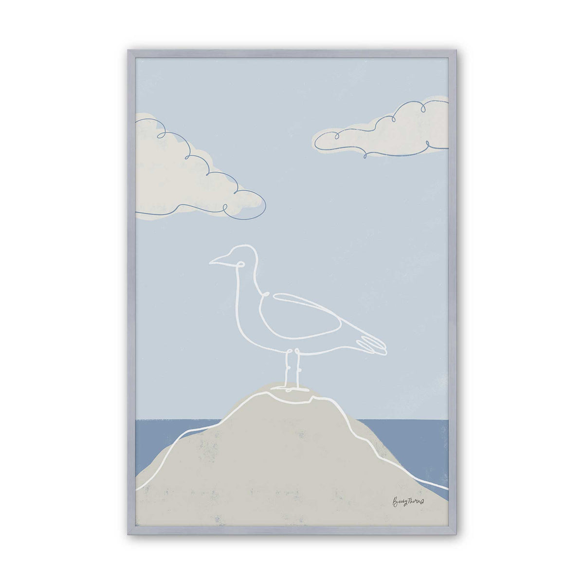 Chill Seagulls Set of 4 Art Prints